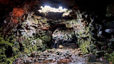 Underworld lava caving trip in Leidarendi Cave